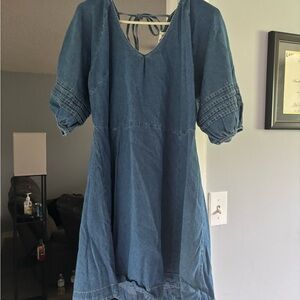 Denim boutique dress